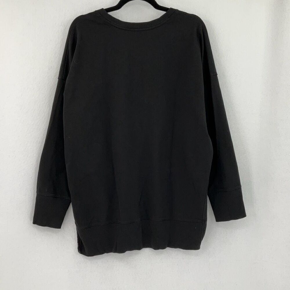 Universal Standard Black High Low Hem Pullover Sweatshirt Size Medium - Picture 7 of 10